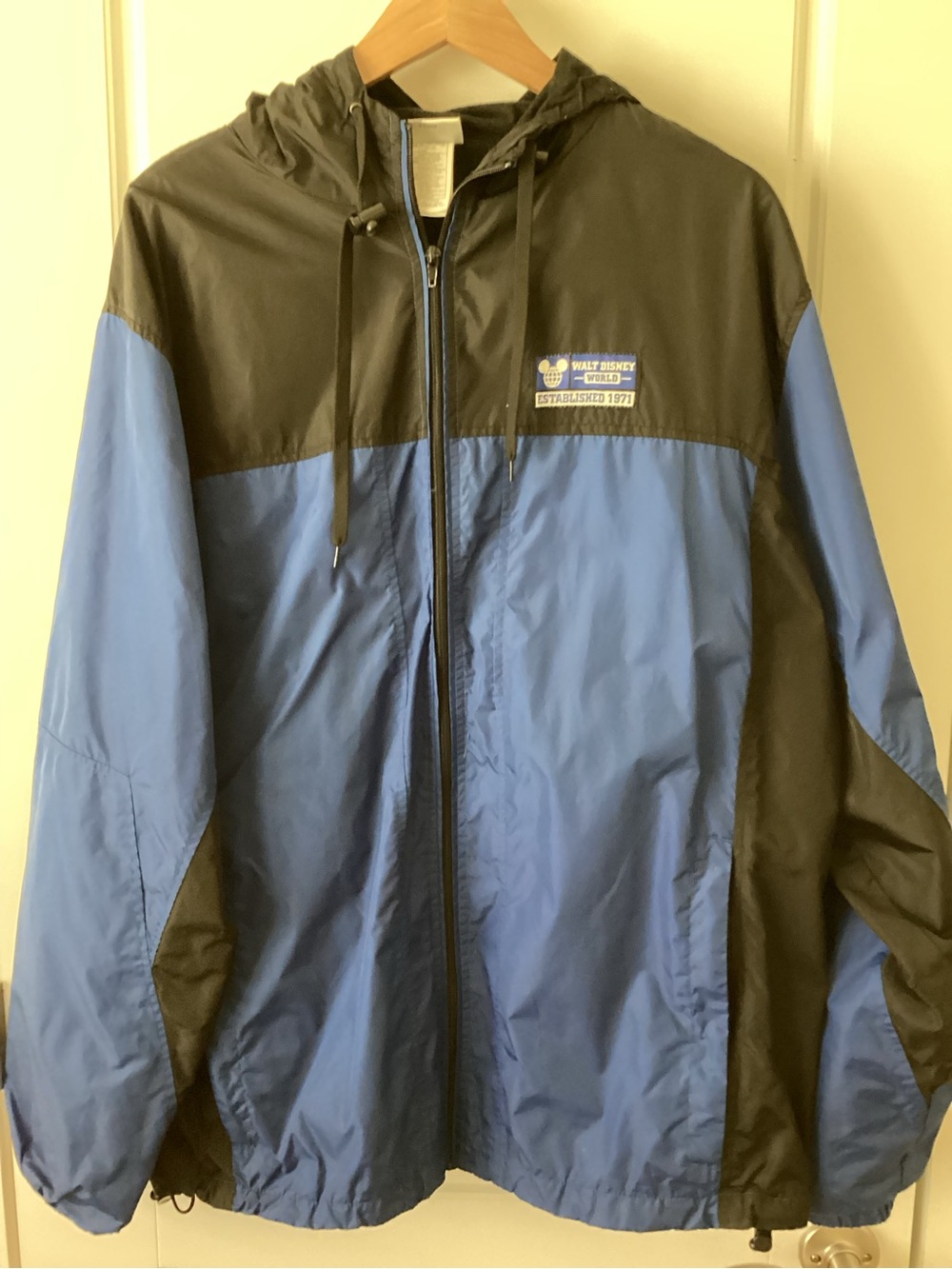 Disney Blue and Black Hooded Rain Jacket